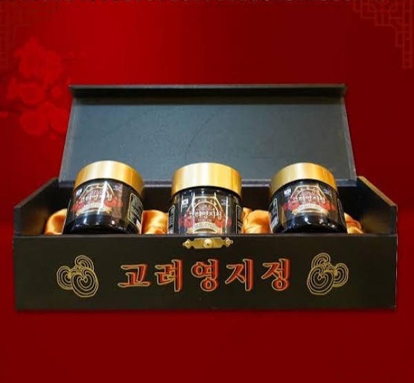 Cao Linh Chi Đỏ Hộp Gỗ Đen Joung Ji Hàn Quốc 120g Chính Hãng